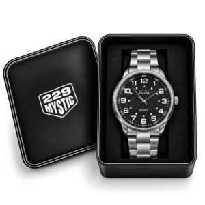 RELOJ ANALOGICO HOMBRE METALICO CON ESTUCHE 08