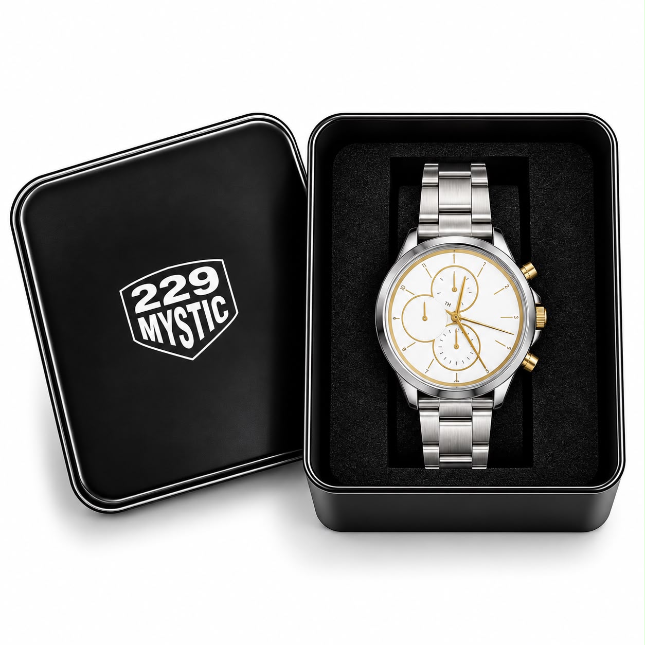 RELOJ ANALOGICO HOMBRE METALICO CON ESTUCHE