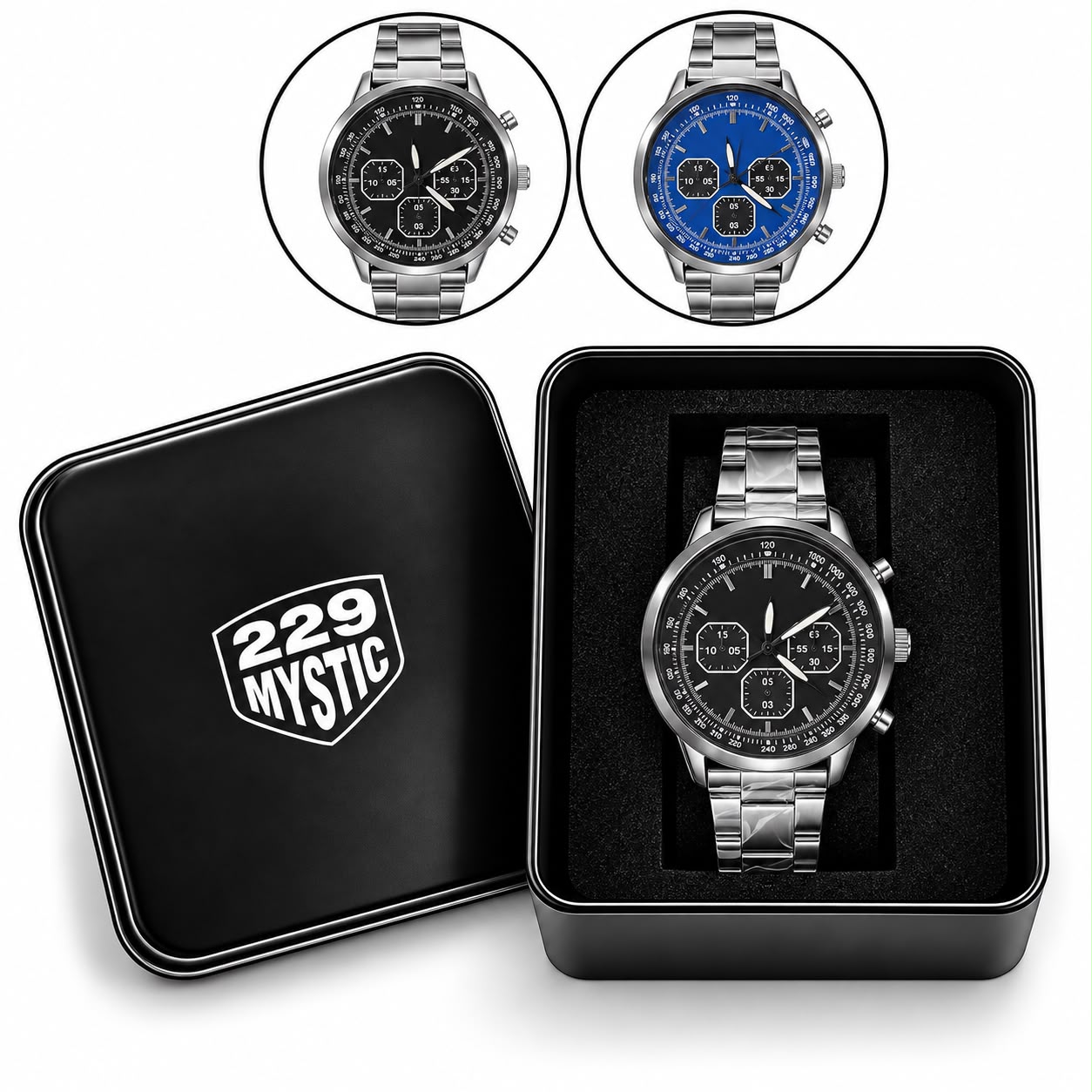 RELOJ ANALOGICO HOMBRE METALICO CON ESTUCHE
