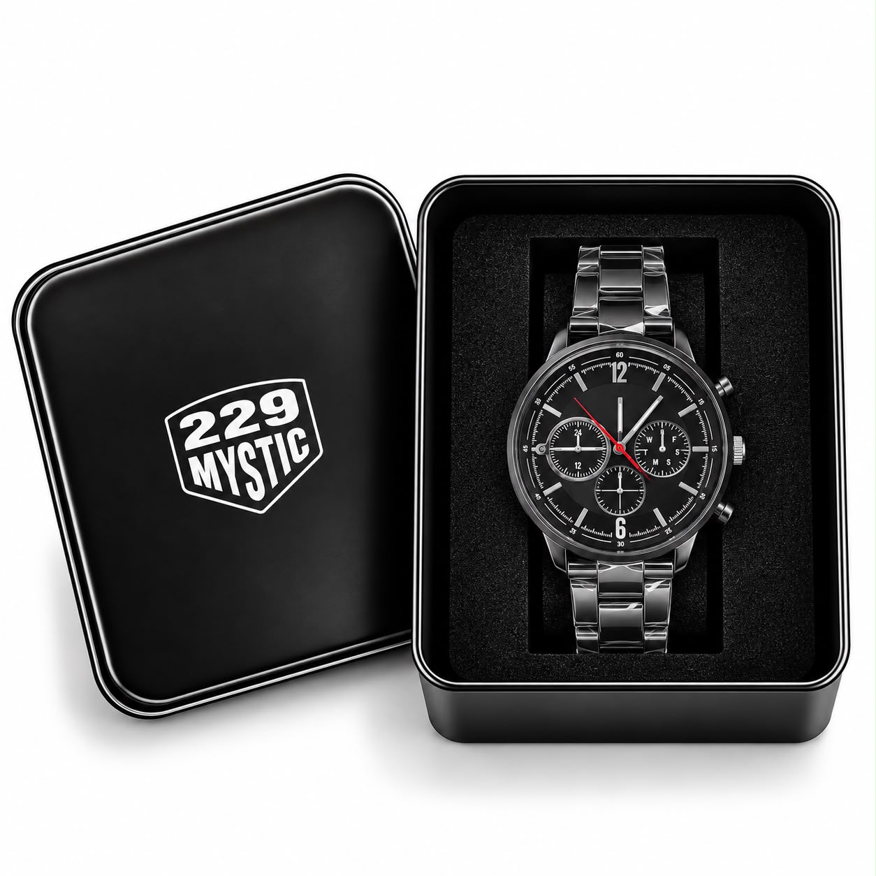 RELOJ ANALOGICO HOMBRE METALICO CON ESTUCHE