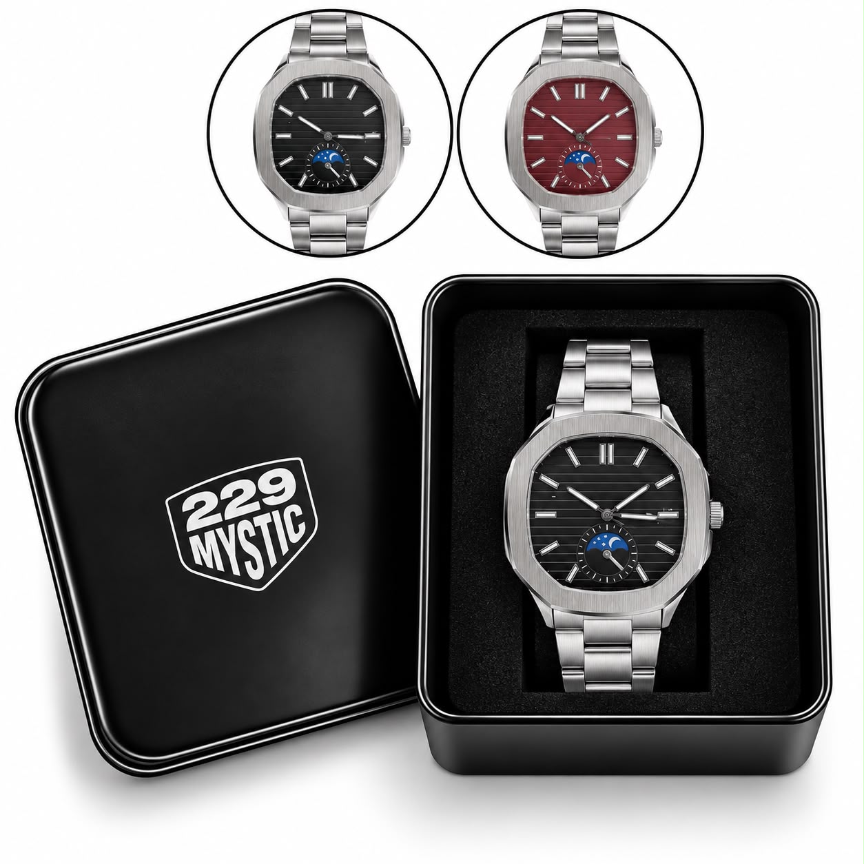 RELOJ ANALOGICO HOMBRE METALICO CON ESTUCHE