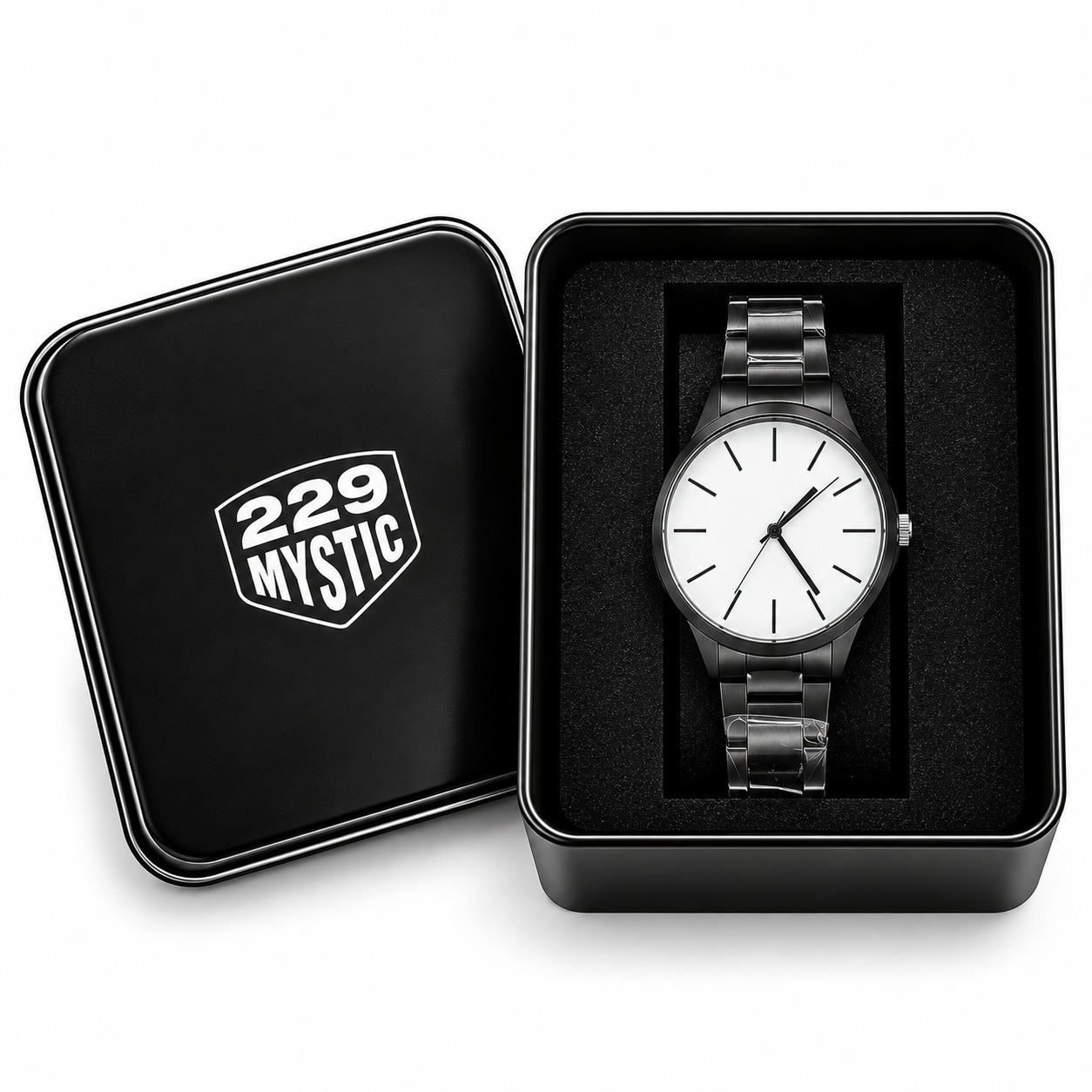 RELOJ ANALOGICO HOMBRE METALICO CON ESTUCHE