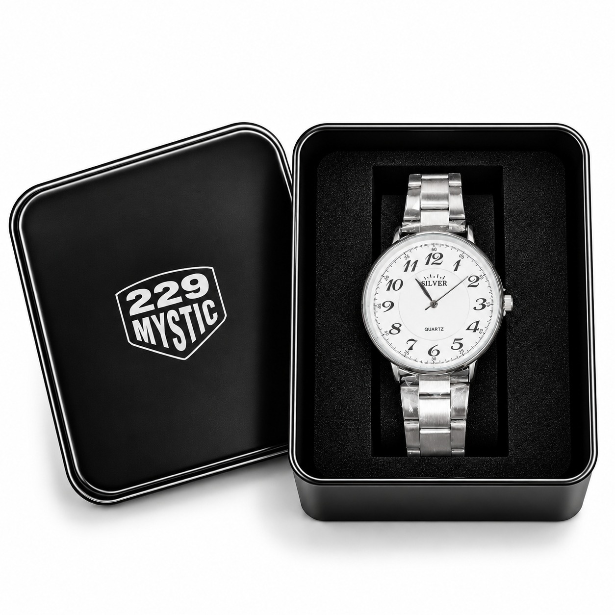 RELOJ ANALOGICO HOMBRE METALICO CON ESTUCHE
