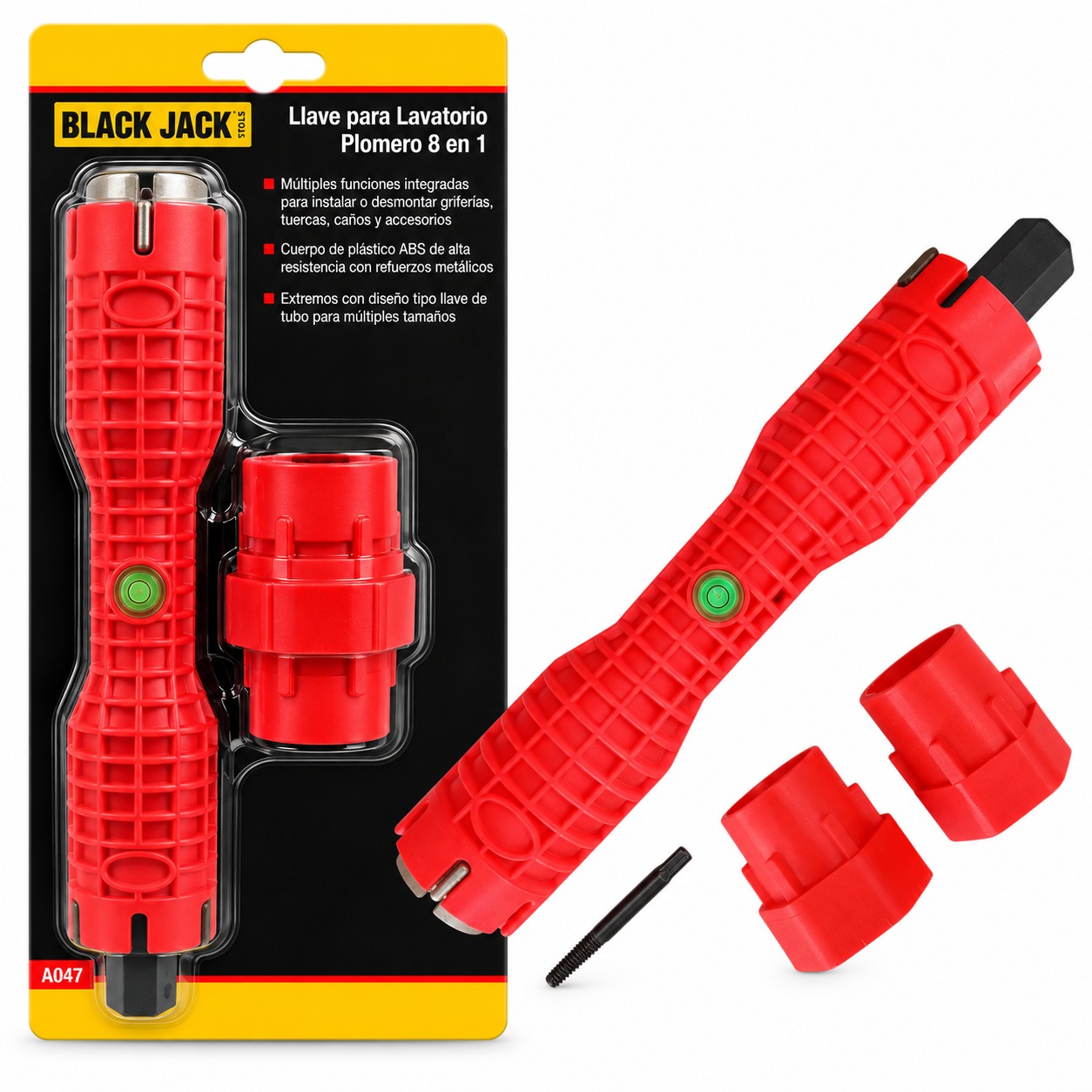 LLAVE LAVATORIO PLOMERO 8 EN 1 A047